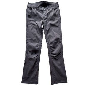 Prana Pants Womens Halle Straight Roll Up Convertible Outdoor Hiking Charcoal 4